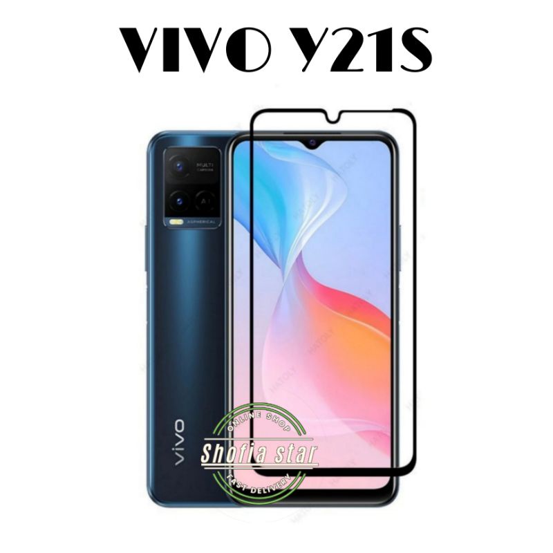 Tempered Glass VIVO Y21S T1 5G Y21 Y21T Y21A Y33S TG Anti Gores Kaca Full Layar