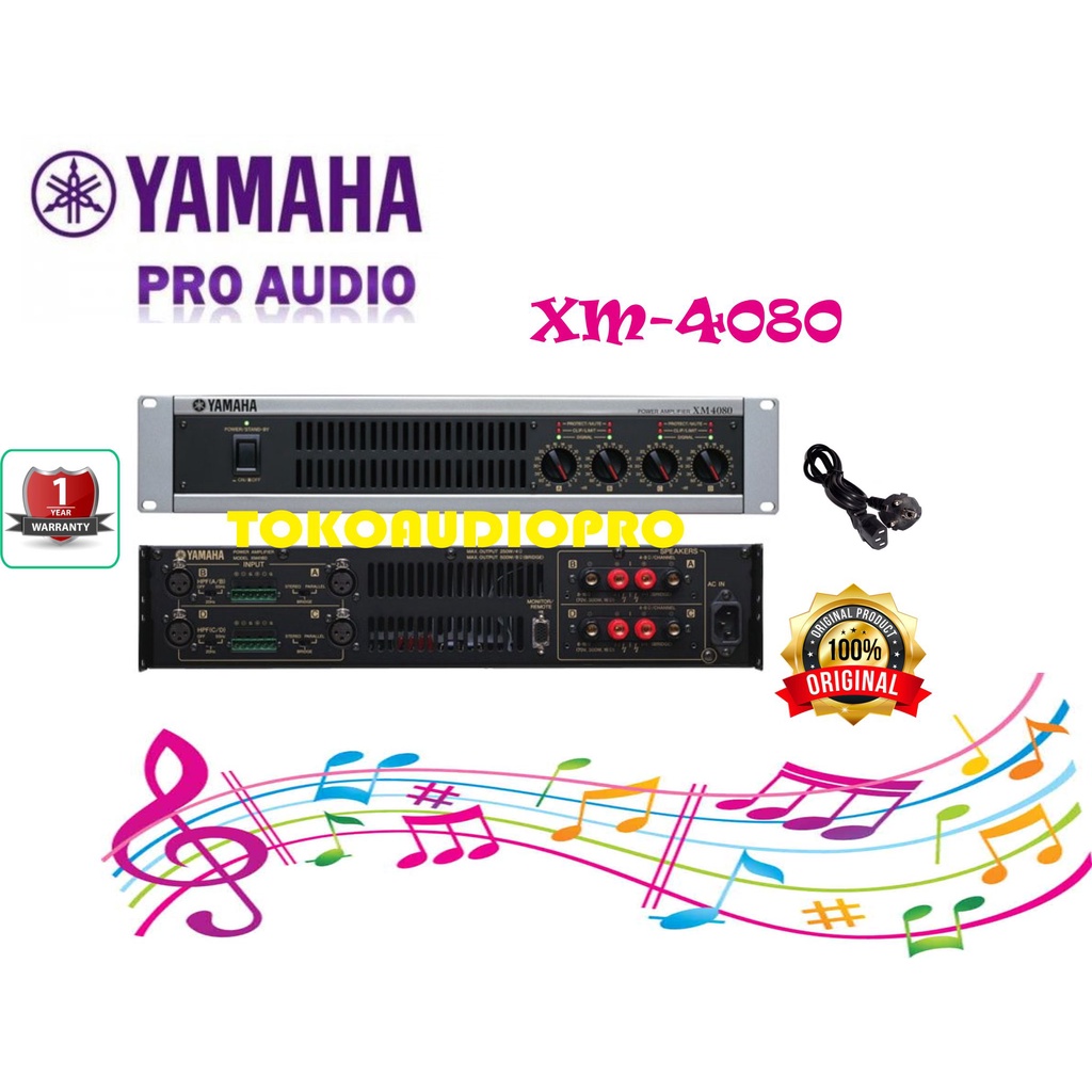 Yamaha XM4080 Power Amplifier Original