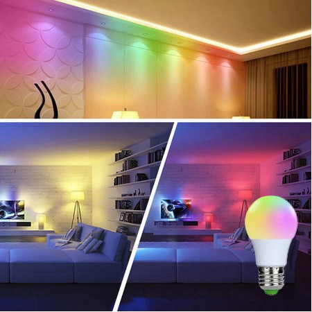 Bohlam LED RGB & Remote Control - LAMPU RGB