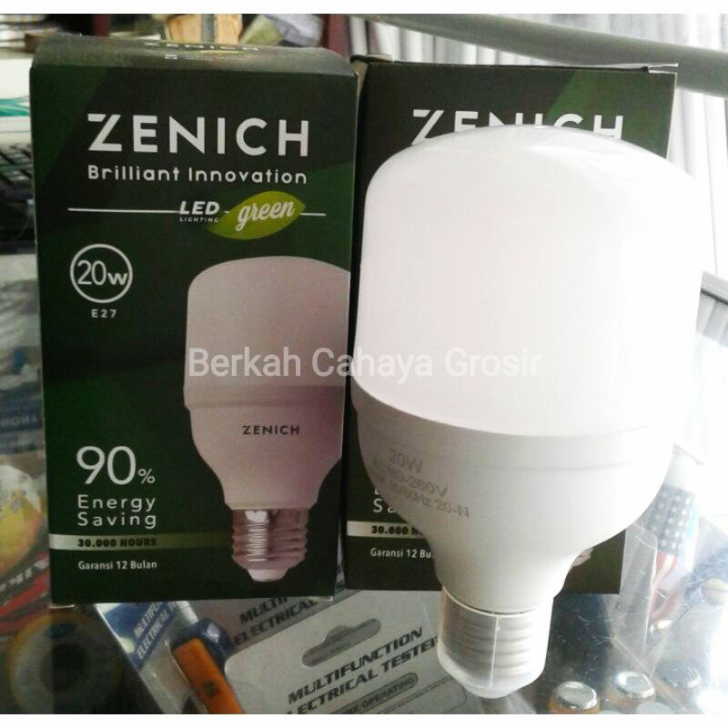 LAMPU LED 20W ZENICH KAPSUL TERANG MURAH GARANSI 1 TAHUN