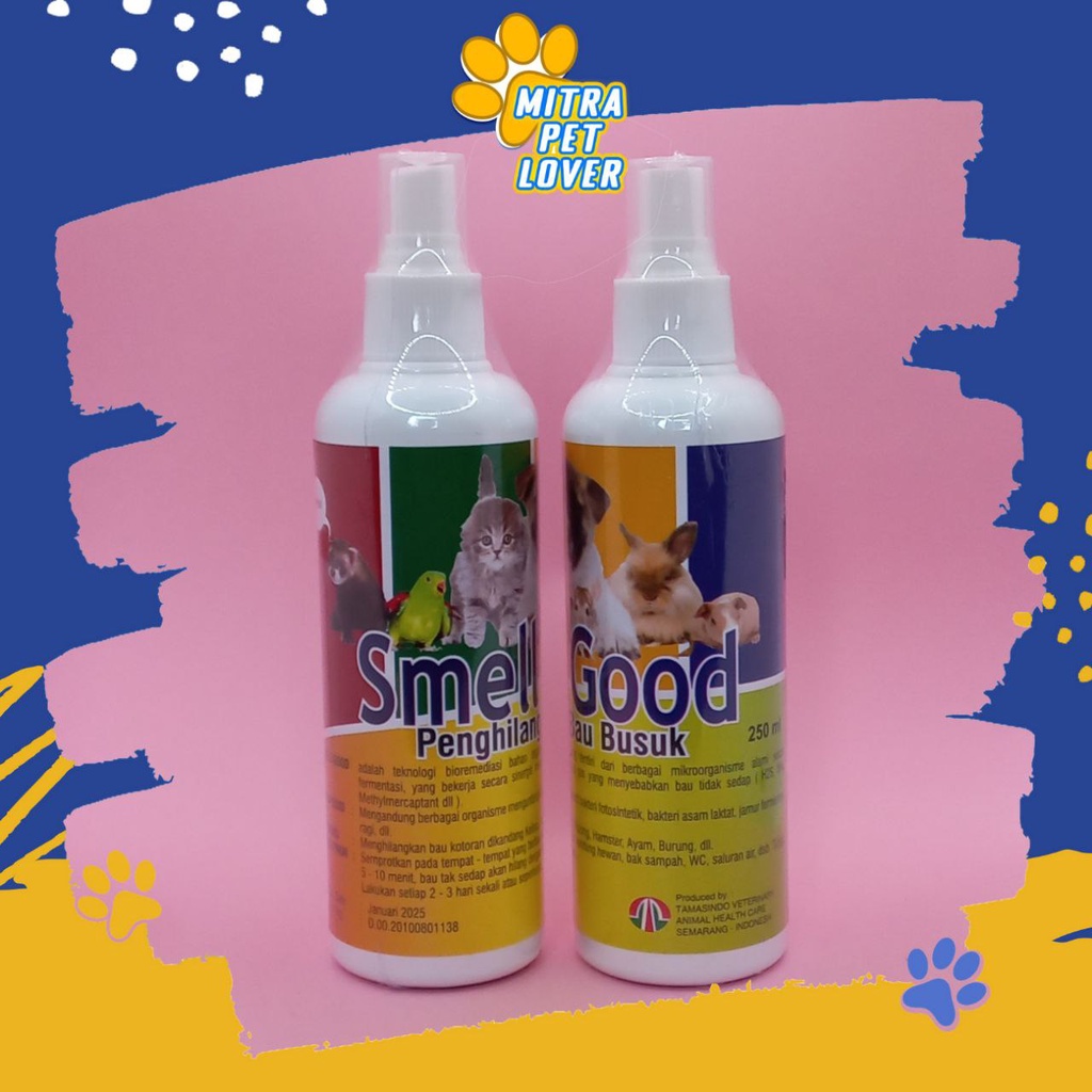 PARFUM PENGHILANG BAU KANDANG HEWAN - SMELL GOOD 200 ML ORIGINAL - MENGHILANGKAN AROMA BUSUK KANDANG KUCING ANJING HEWAN BAK SAMPAH WC - WANGI MURAH PET ANIMAL HEALTHCAR VETERINARY TAMASINDO OBAT KESEHATAN VITAMIN TERNAK BINATANG PELIHARAAN MITRAPETLOVER