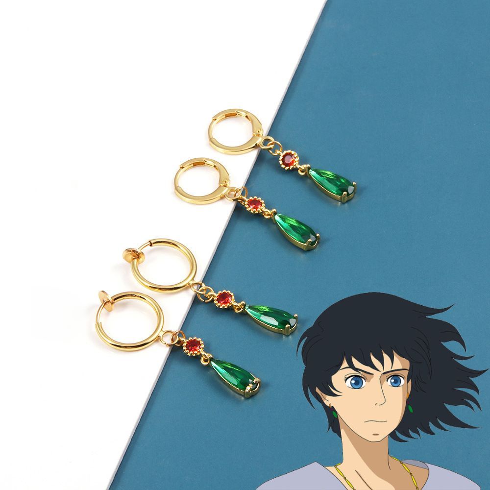 SG002 – Anting Jepit Tanpa Tindik Anime Jepang Studio Ghibli Howl’s Moving Castle