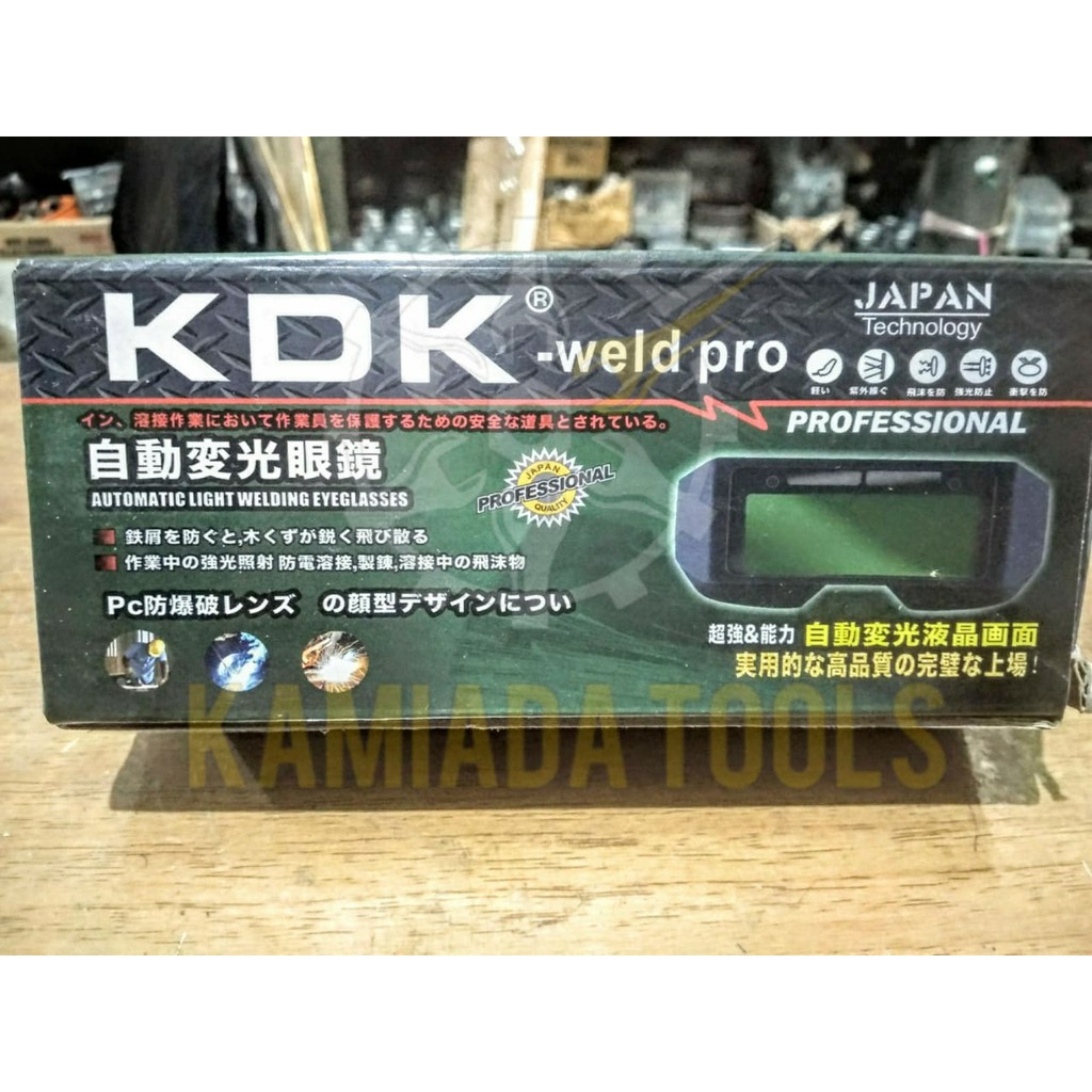 Kacamata Las Otomatis kDK/ Kacamata Las Auto Darkening KDK/ Auto Darkening Welding Glass KDK