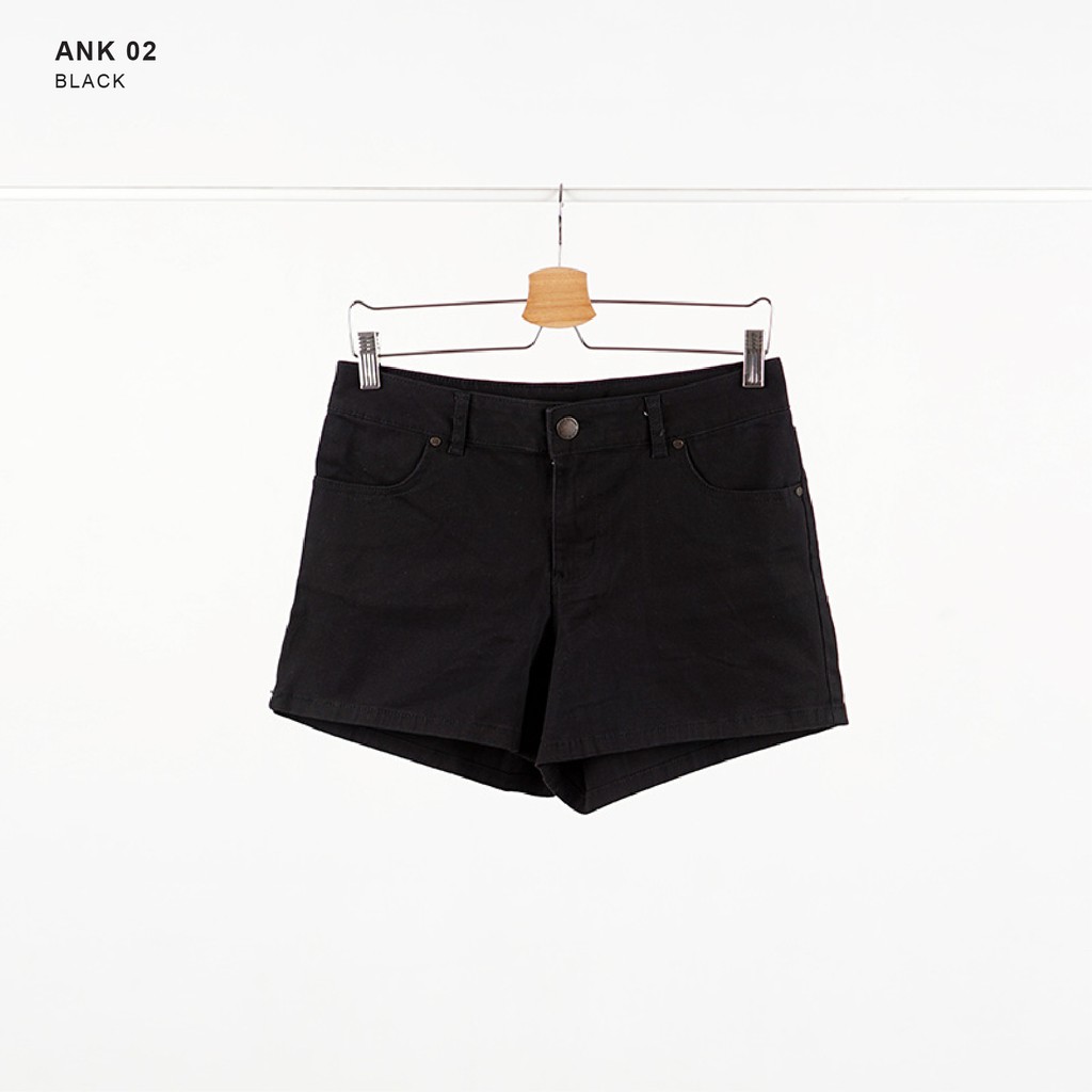 Celana Pendek Wanita - ANKO Short Black Jeans Pants