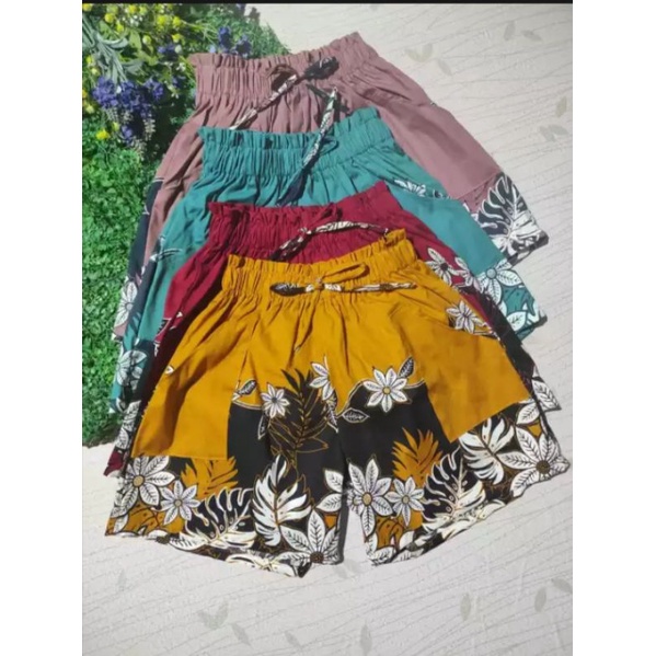 CELANA BATIK PENDEK WANITA/CELANA 3/4 BATIK WANITA/CELANA BATIK WANITA