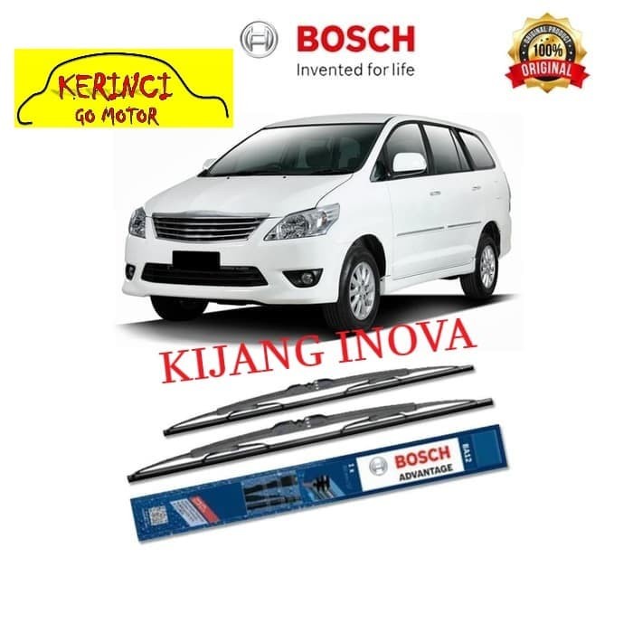 WIPER TOYOTA KIJANG INNOVA BOSCH ADVANTAGE 24&quot; &amp; 16&quot; SEPASANG WIPER