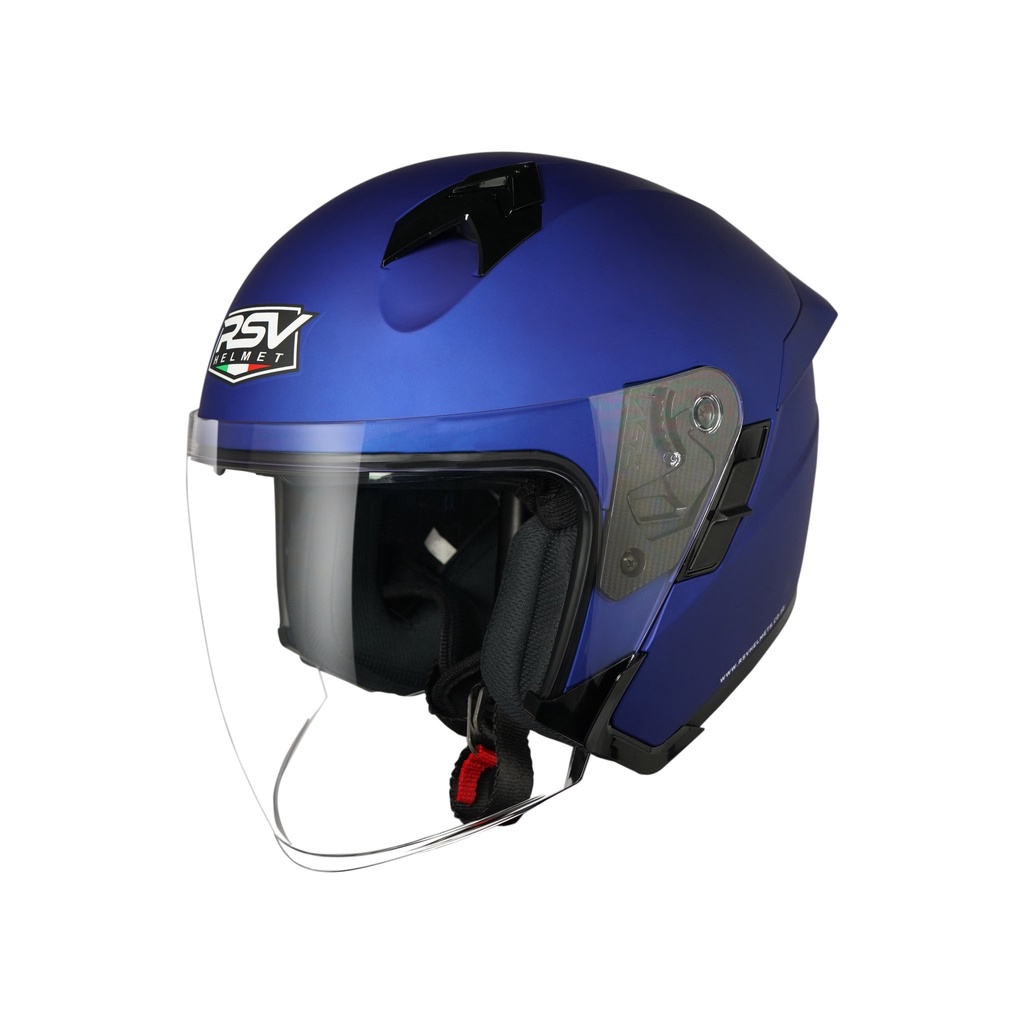 Helm RSV Helmet SV300 Doubel Visor Blue Mate Half Face Dewasa  Licence SNI DOT