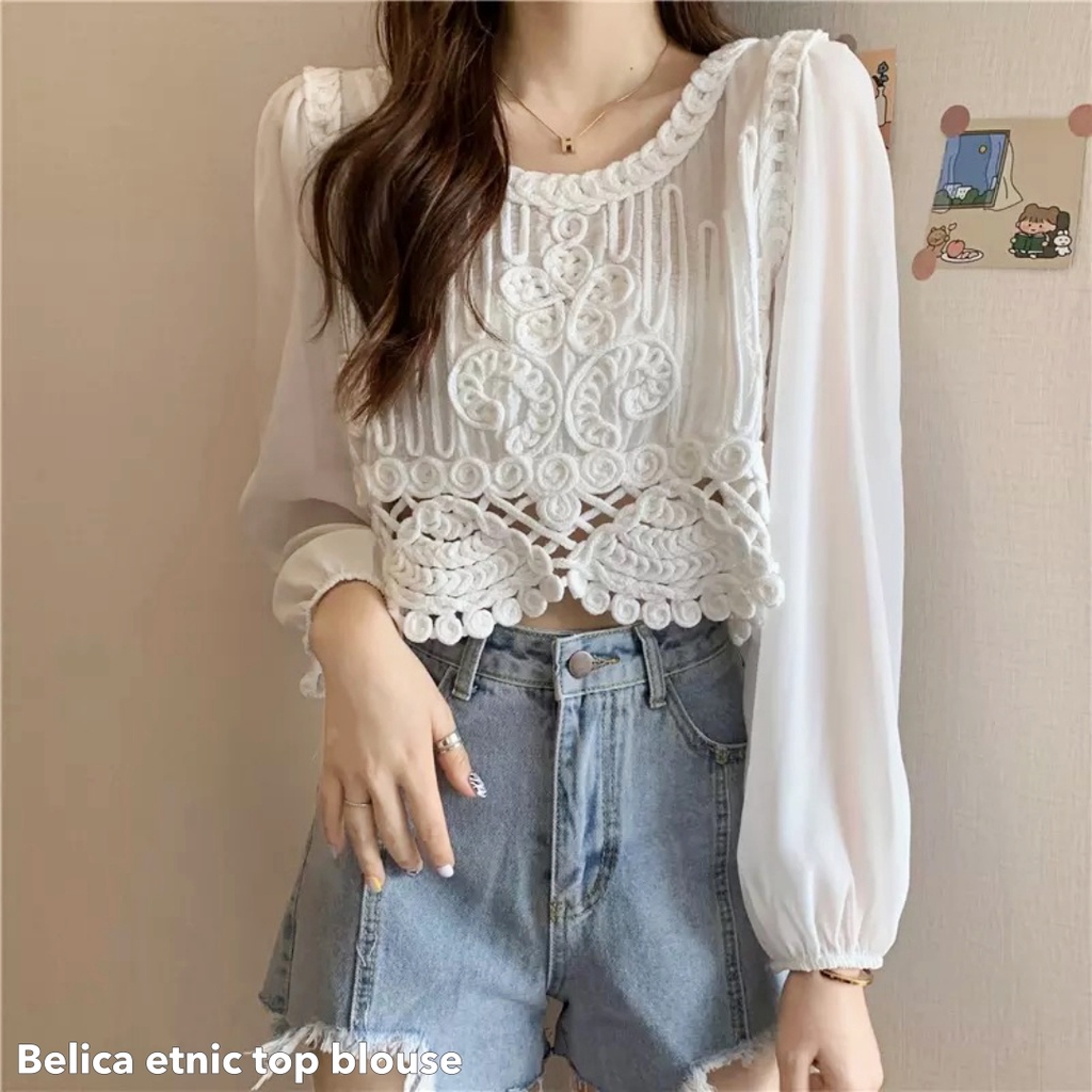 Belica etnic top blouse -Thejanclothes