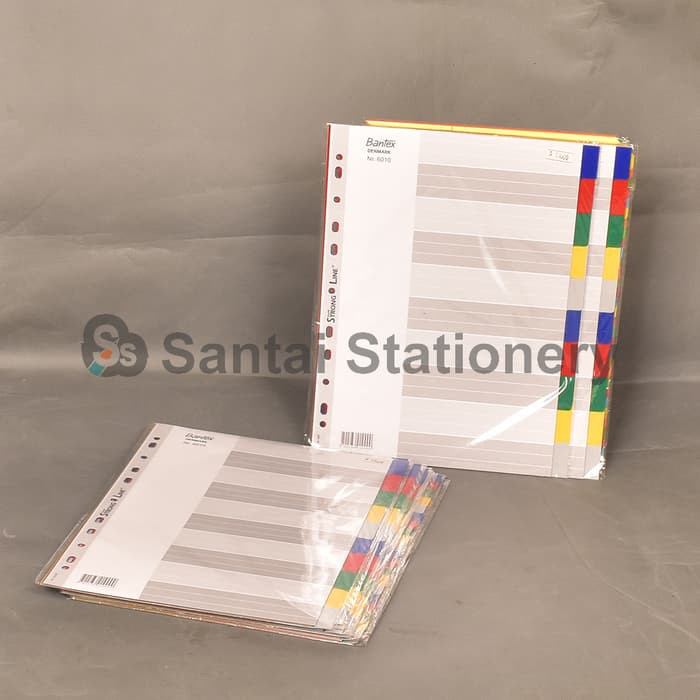 Binder Plastik - Binder Loose Leaf - Binder Polos Bantex Cardboard Divider A4 Nr. 6010 Produk