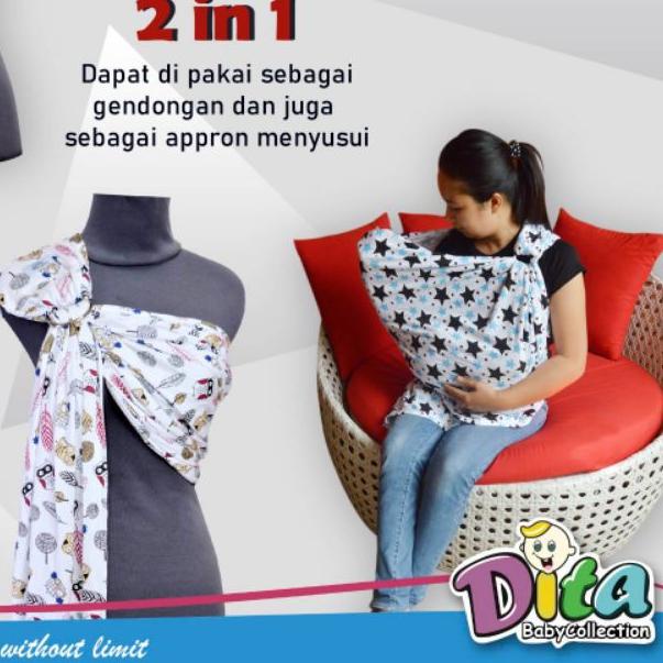 ☪ Geos ring gendongan kaos ring geos simple sling geos bayi 2in1 selimut bayi ☇