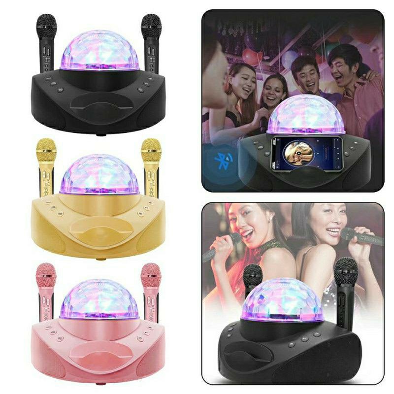 Speaker SDRD 308 Speaker Karaoke Bluetooth Lampu Disco