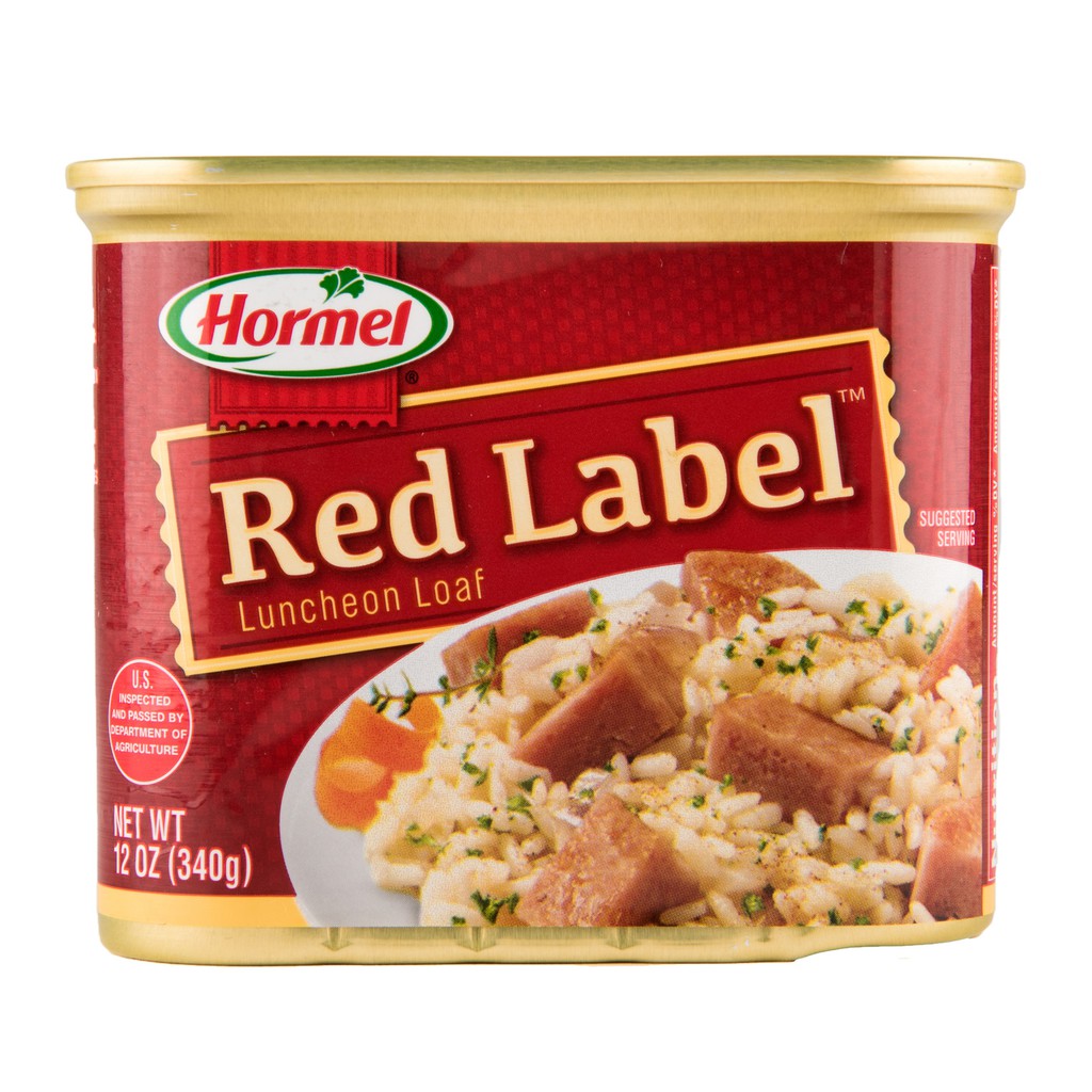 

Red Hormel Luncheon Loaf