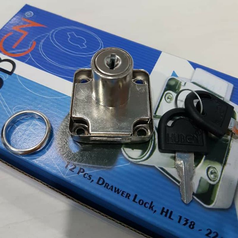 GROSIR Kunci Laci Meja Pintu Lemari HUBEN Kerangka Padat HL-138-22