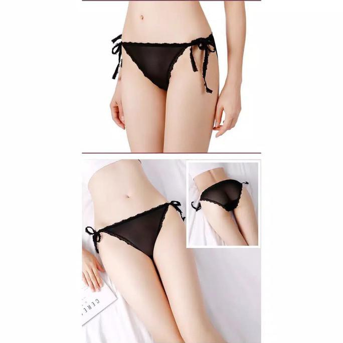 celana dalam g string wanita transparan tali samping Lingerie C075