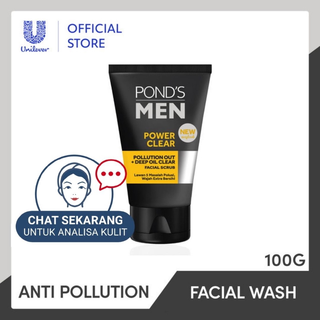 Ponds Men Power Clear Sabun Wajah Pria 100 gr