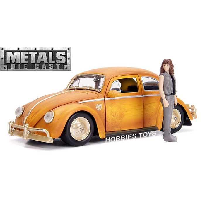 Diecast Jada 1:24 Transformers Volkswagen Beetle Bumblebee & Charlie