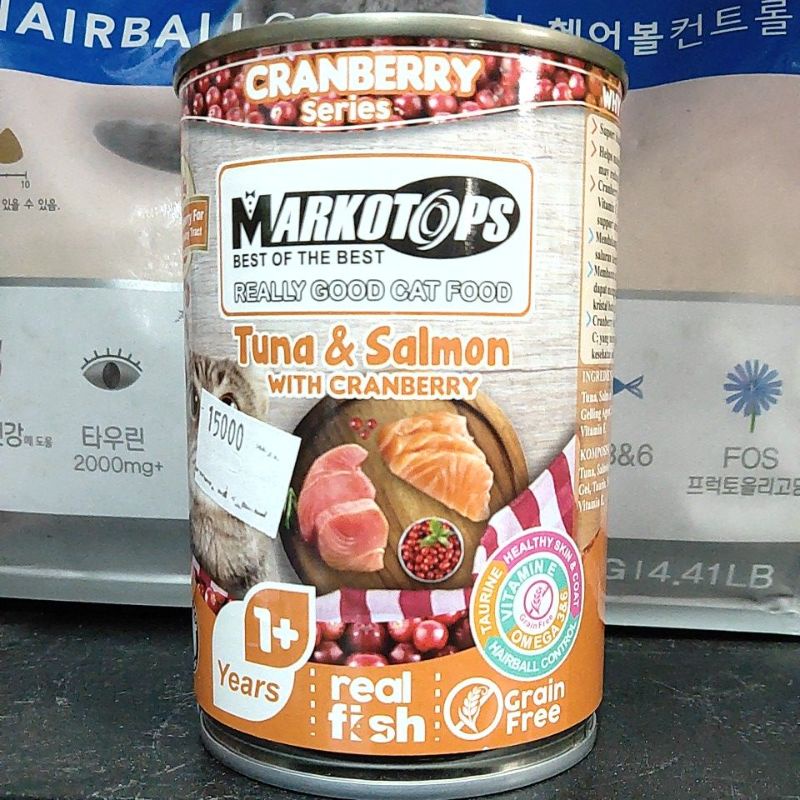 Markotops Kaleng (Tuna &amp; salmon with cranberry)