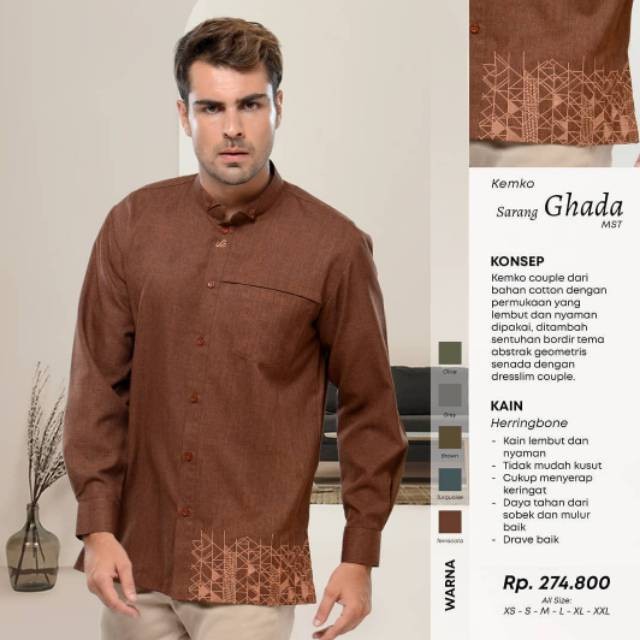 RABBANI - KEMEJA KOKO SARIMBIT LENGAN PANJANG