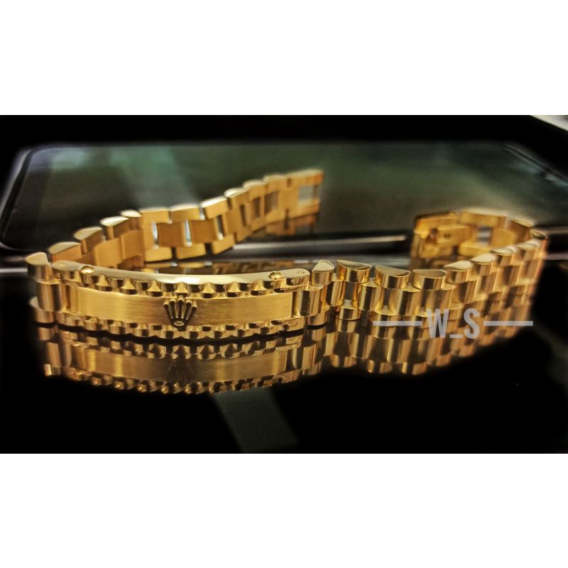 Gelang ROLEX Rantai Titanium Pria wanita Mewah Anti Karat