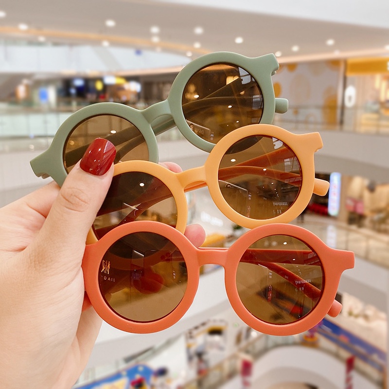 KACAMATA BINGKAI BULAT ANAK/ KACAMATA ANAK FASHION VIRAL / KACAMATA ANTI ULTRAVIOLET SUNGLASSES ANTI SILAU SINAR MATAHARI UNTUK ANAK/LAKI-LAKI PEREMPUAN/BAYI-3