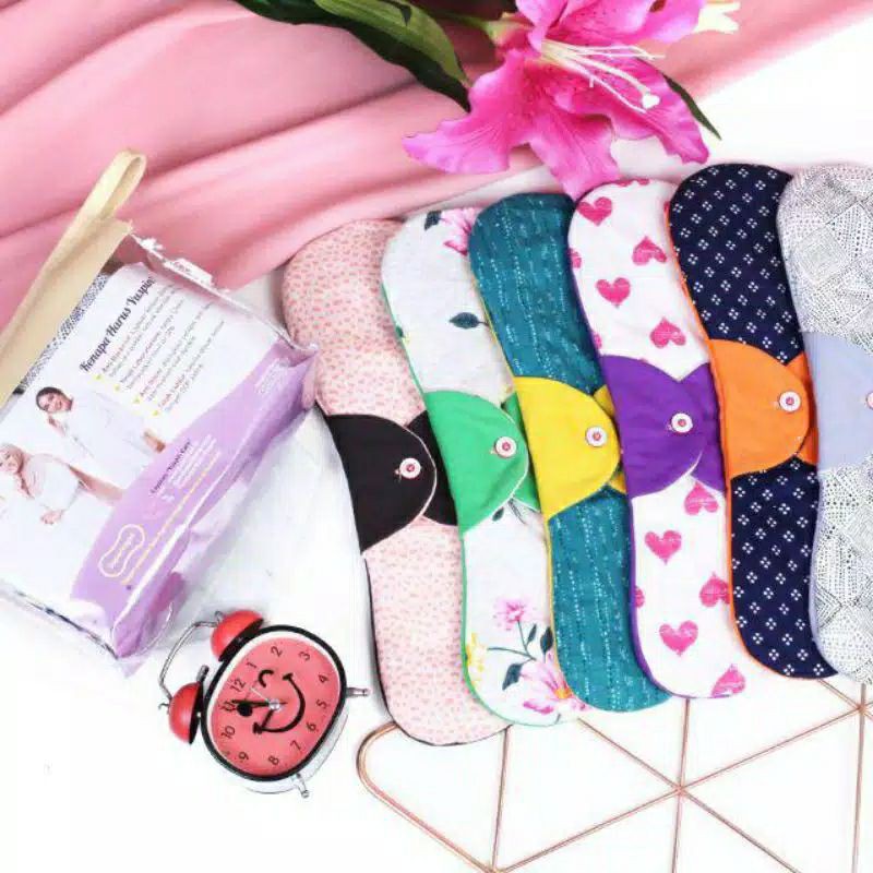pembalut kain yuspin super night 35cm/isi 6pcs/pembalut sehat dan hemat
