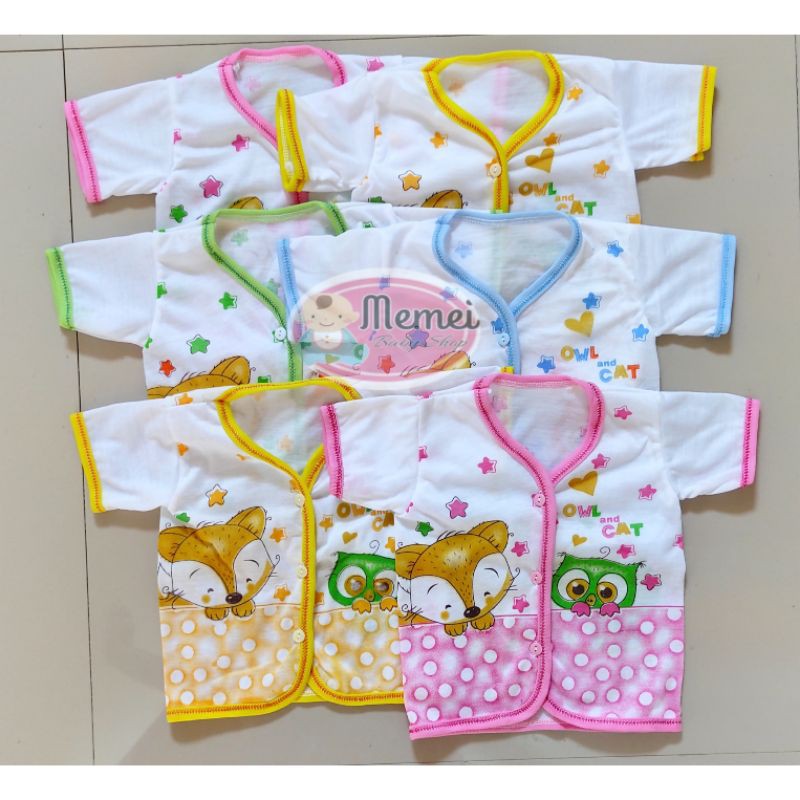 1 2 Lusin Baju bayi lengan pendek KATUN harga grosir murah 1 2 Lusin Baju bayi lengan pendek KATUN harga grosir murah