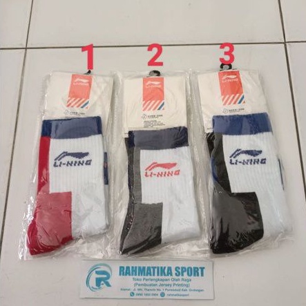 Kaos Kaki Lining Olahraga Badminton Tenis Voli Pingpong Running