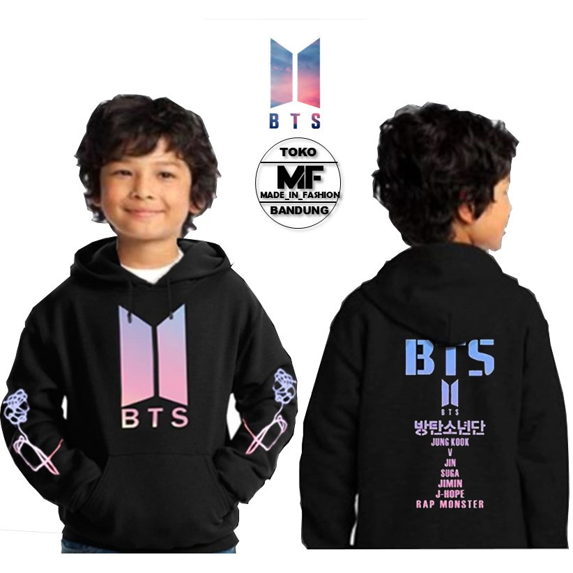 Sweater Hoodie Anak Perempuan BTS