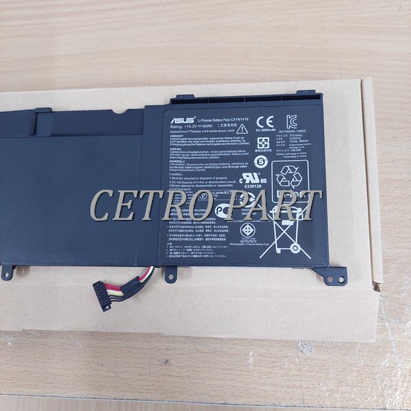 Baterai Laptop Asus ZenBook UX501 G501 G501J N501 N501JW C41N1416- BERGARANSI