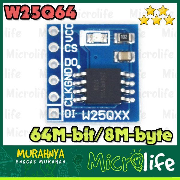 W25Q64 Flash Storage 64Mbit 8MByte Module