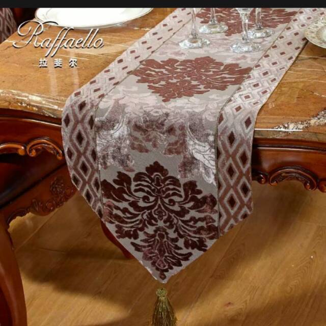 taplak meja makan panjang "raffaello",.