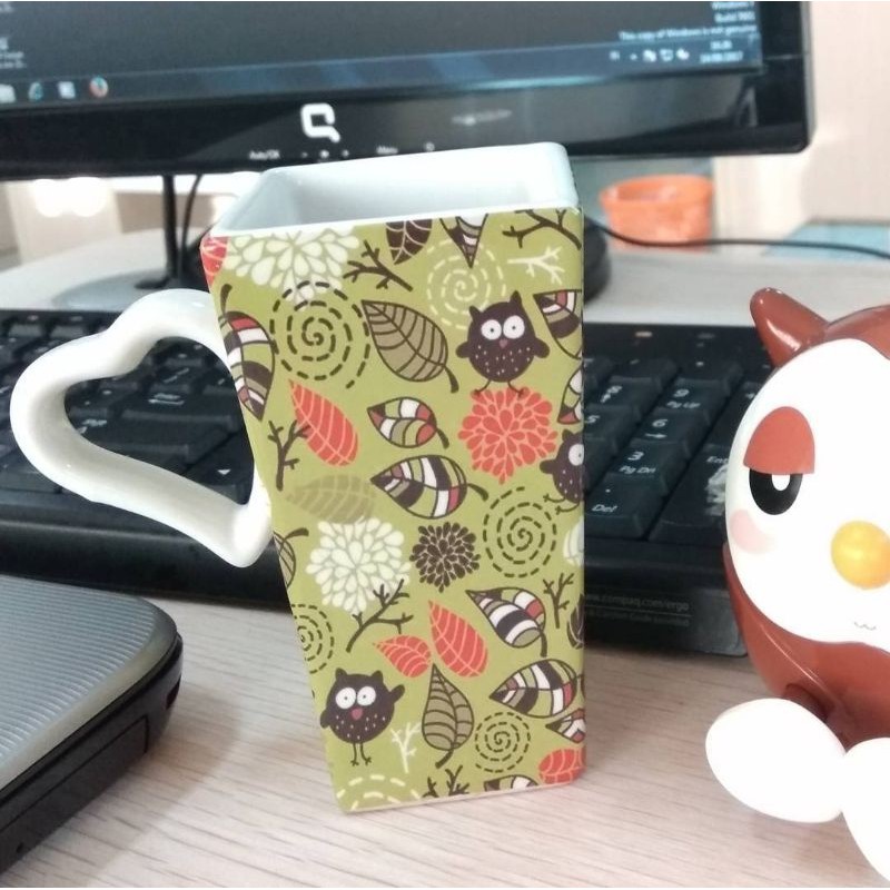 Mug Gelas Owl Keramik