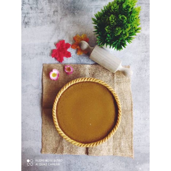 

Tart susu coklat UK 20cm /egg tart /milk tart /pie susu Pontianak