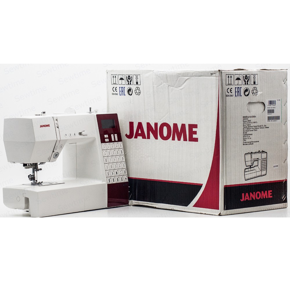 Janome 630Dc Mesin Jahit Komputer Portable - Merah Putih