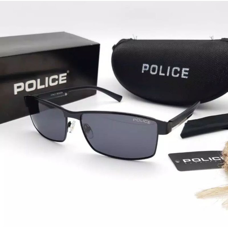 Kacamata Fashion Pria POLICE P24 Polarized Full Set