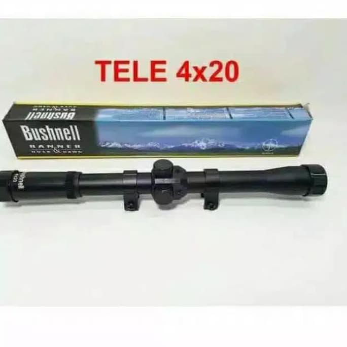 Teleskop Riflescope Bushnell 4x20 scop senapan angin