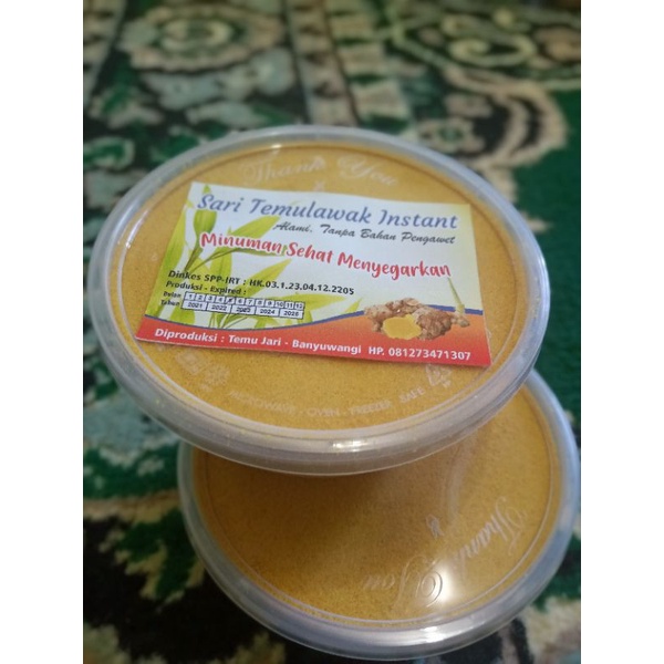 

sari temulawak instant, alami tanpa bahan pengawet