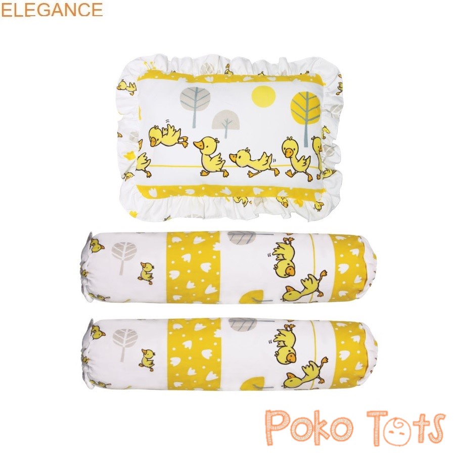 Elegance Paket 3-in-1 Bantal dan Guling Bayi 3in1 Family Portrait/Duckies Set 3 in 1