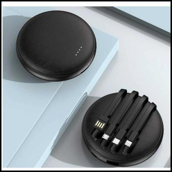 Ball Power Bank Murni Original Kabel 4 In 1 Mini Slim Tipis Bagus New