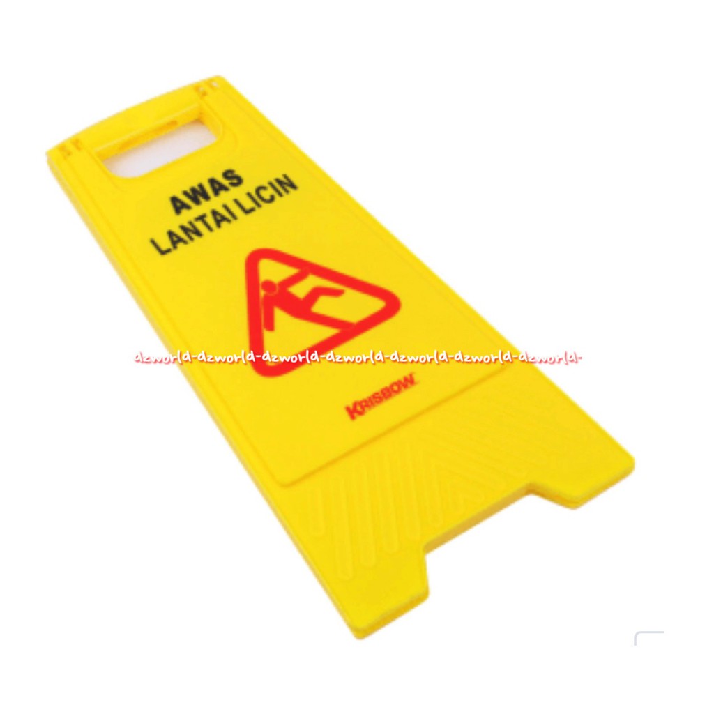 Krisbow Floor Sign Wet Floors Awas Lantai Licin Warna Kuning Tanda Pembatas Kris Bow