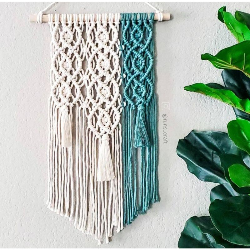 Macrame Hanging Wall Layered Bohemian 2 warna