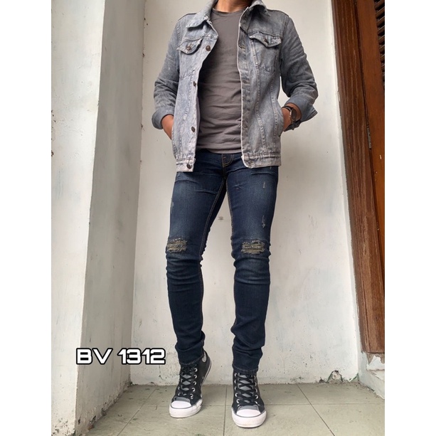 Celana Jeans Sobek Black Viper Black baron Jeans Import Original Ripped Distro Premium Termurah 28-33 Celana Sobek Panjang Pria Terbaru