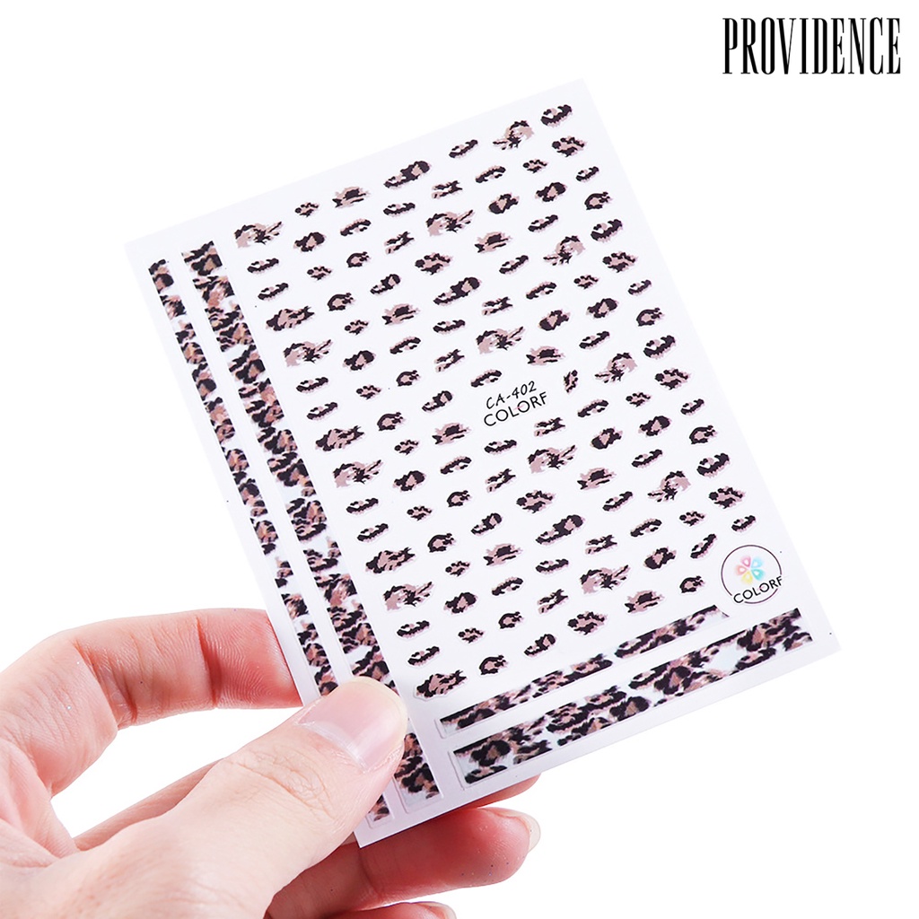 Providence Nail Sticker Easy To Paste Fashionable Leopard-print Paper Sticker Leopard-print Sticker For Winter