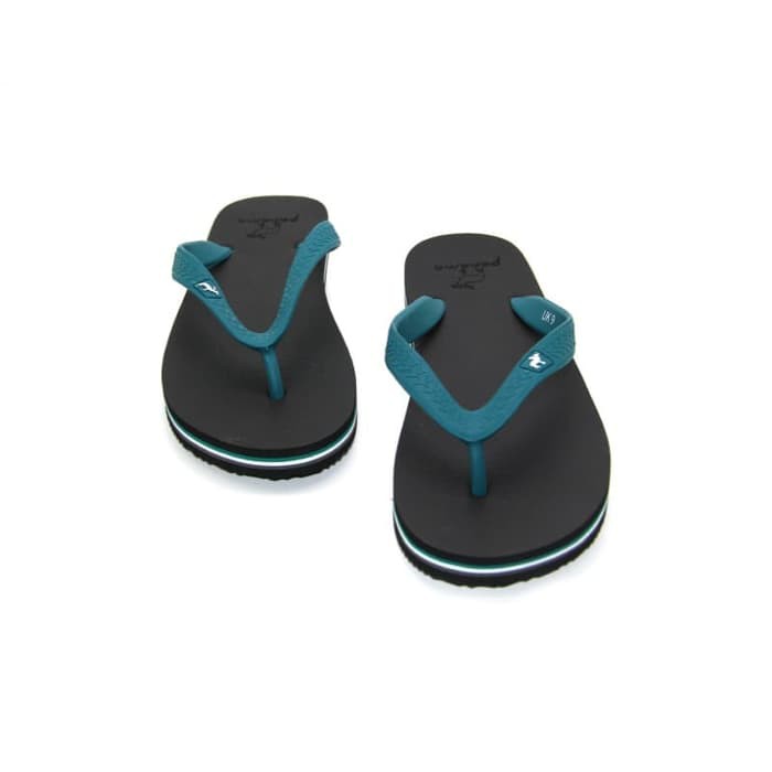 Sandal Panama Classic / Sendal Jepit Pria Hitam Hijau Tosca / Sandal Pantai M12