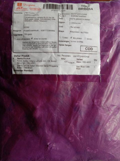 Fabiola Maxy - Gamis Rayon Viscose Ld105 Gamis Batik Original Serut Pinggang Busui / 099-5020