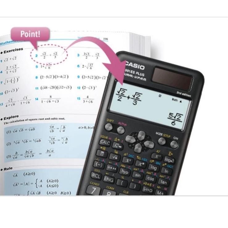 

New! Casio FX-991ES PLUS - Scientific Calculatorr # Kalkulator Ilmiah ✔