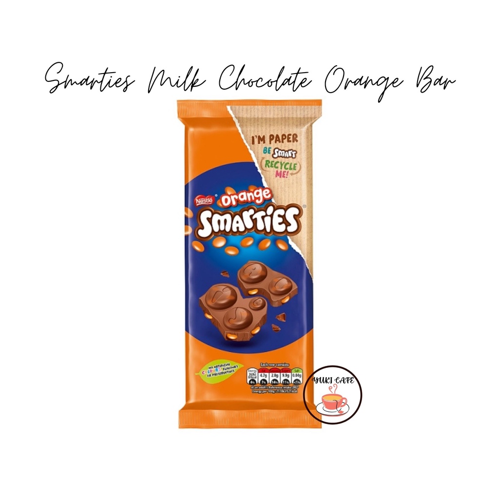 

COKELAT - SMARTIES MILK CHOCOLATE ORANGE BAR