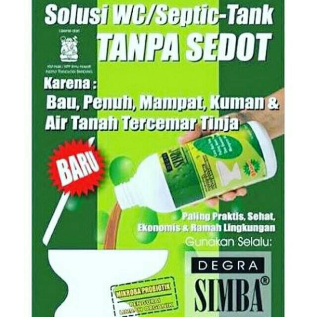 Jual Jual Degra Simba Mengatasi Wc Septic Tank Mampet Penuh Luber Terlisensi Itb Bandung Indonesia Shopee Indonesia