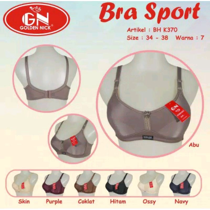 1 pcs bh goldenick/sport bra k370