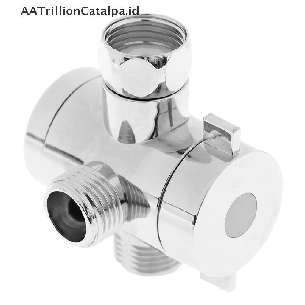 Aatrillioncatalpa adapter Katup Diverter Tiga Arah Ukuran 1 / 2 Inch Untuk Kepala Shower